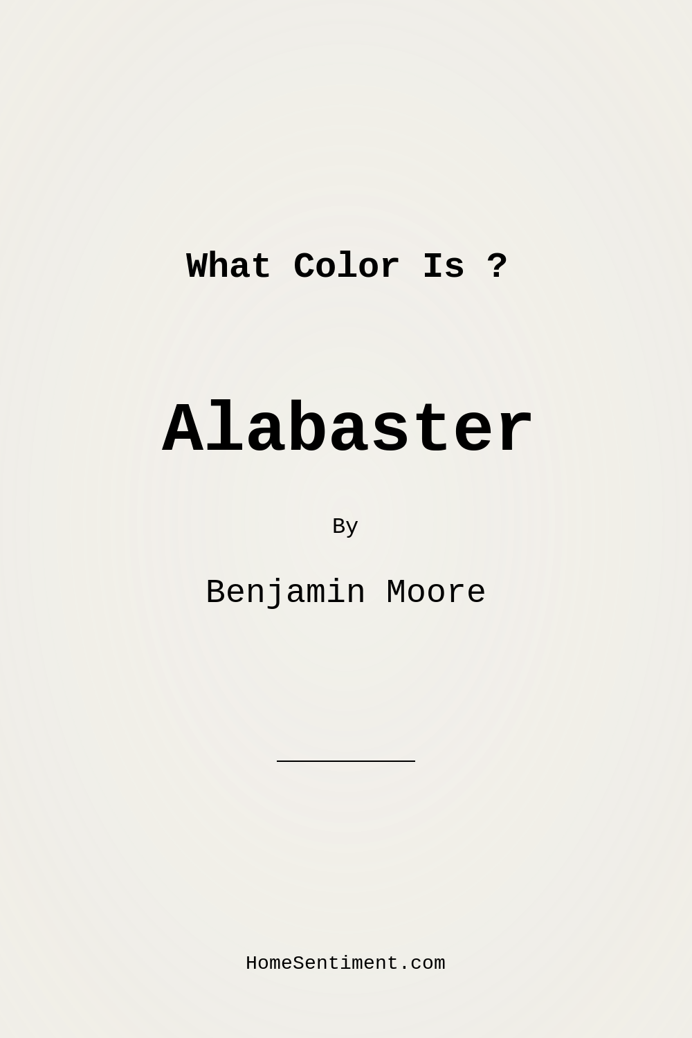 Alabaster OC-129 by Benjamin Moore