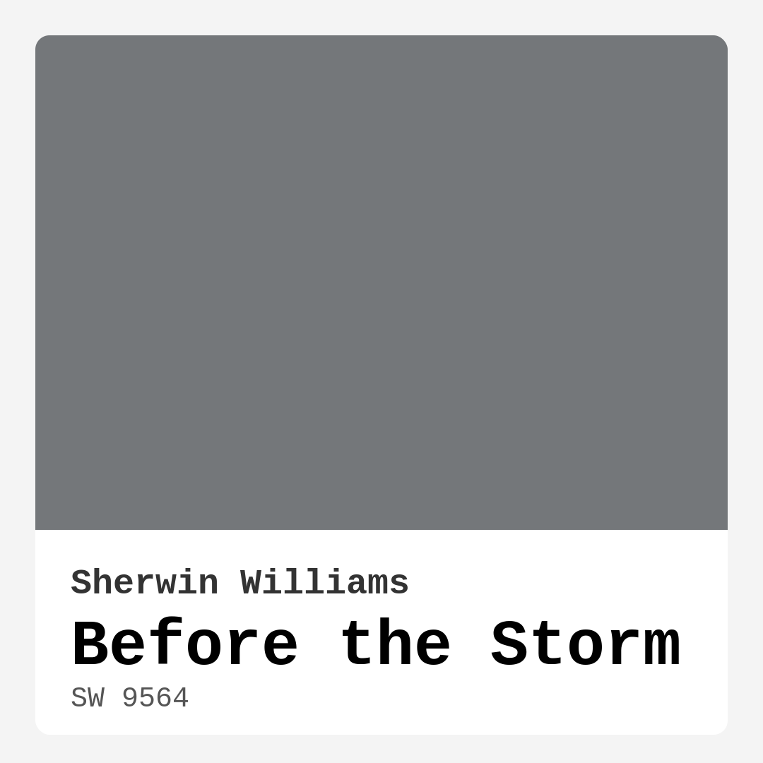 Before the Storm SW 9564 by Sherwin Williams
