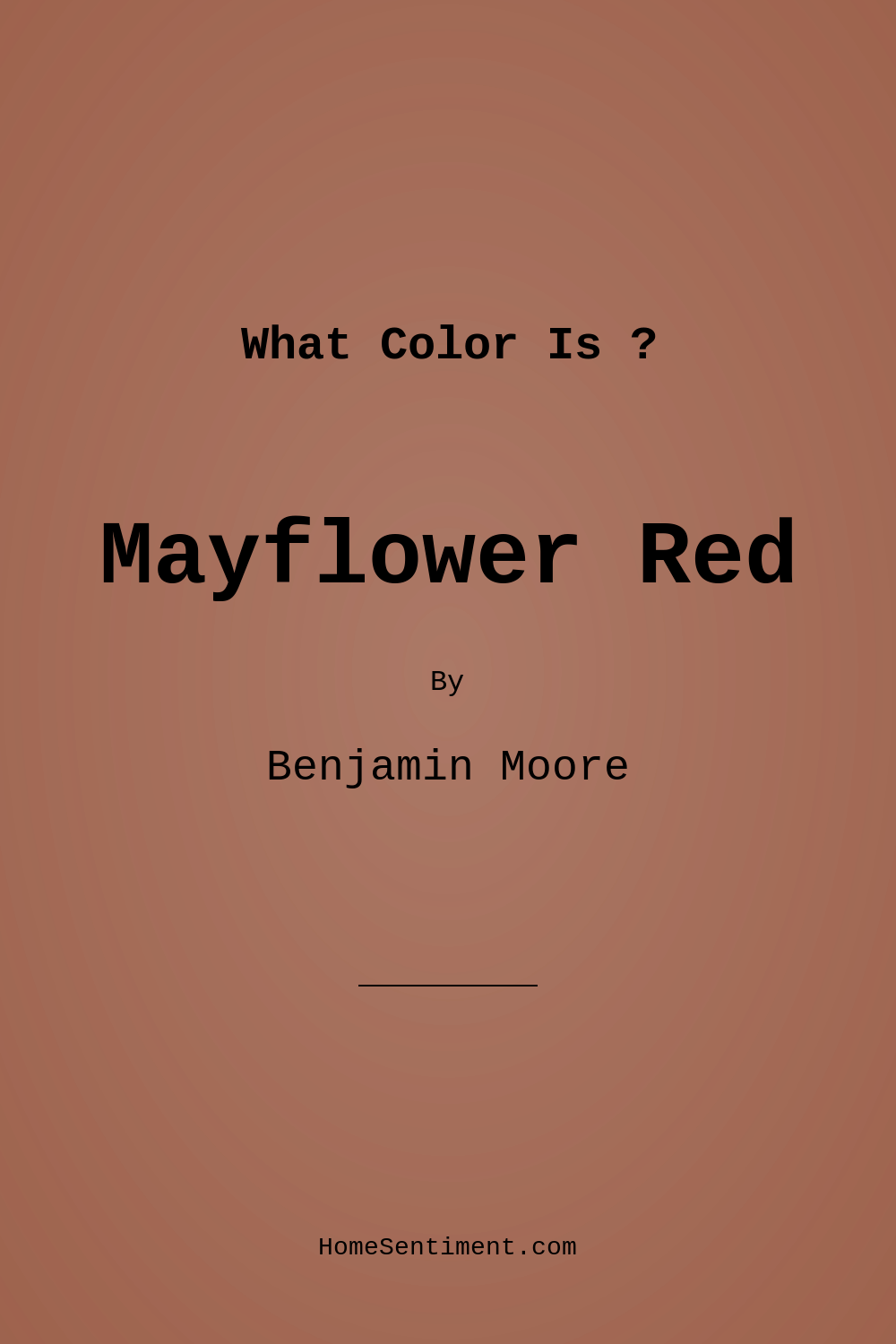 Mayflower Red HC-49 by Benjamin Moore