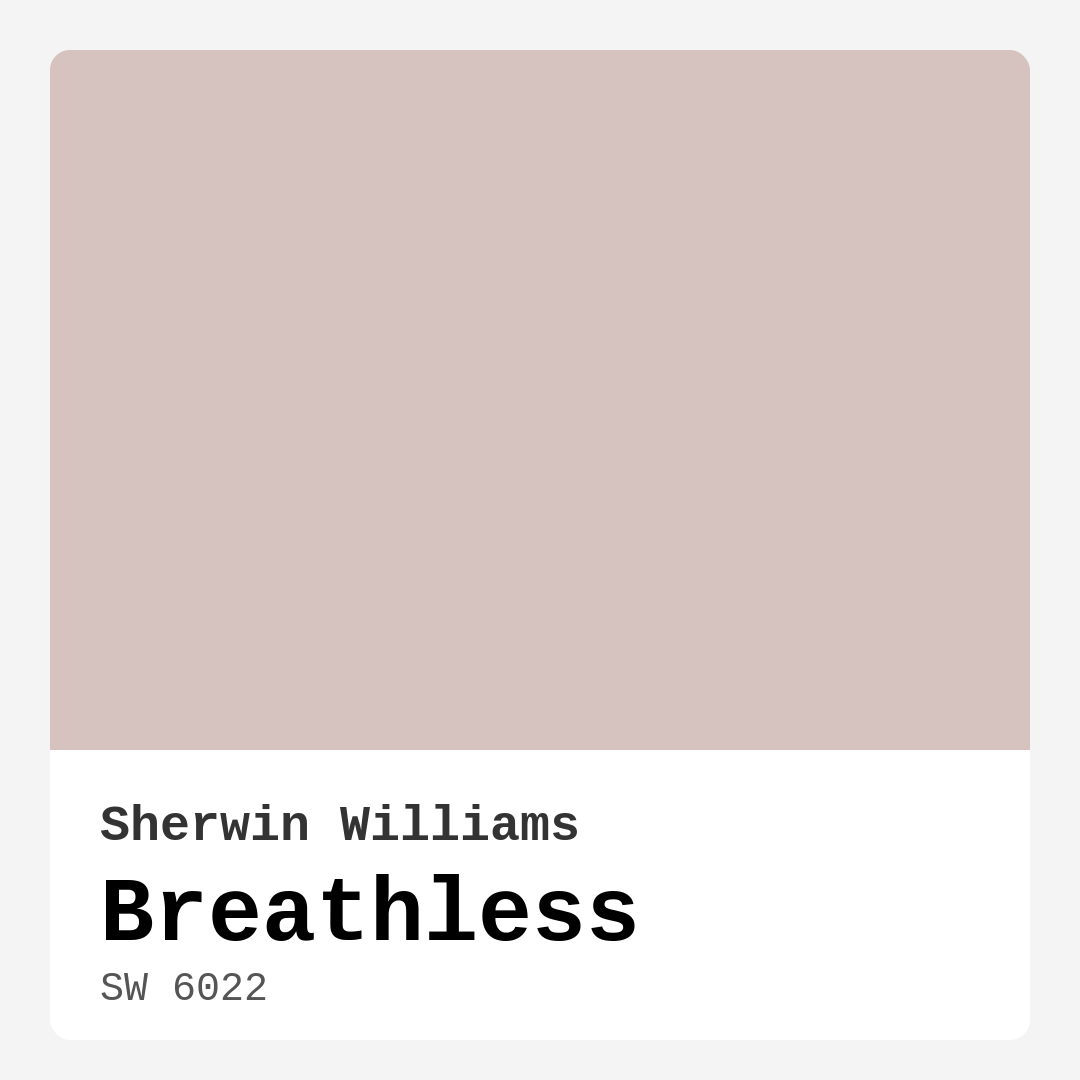Breathless SW 6022 by Sherwin Williams