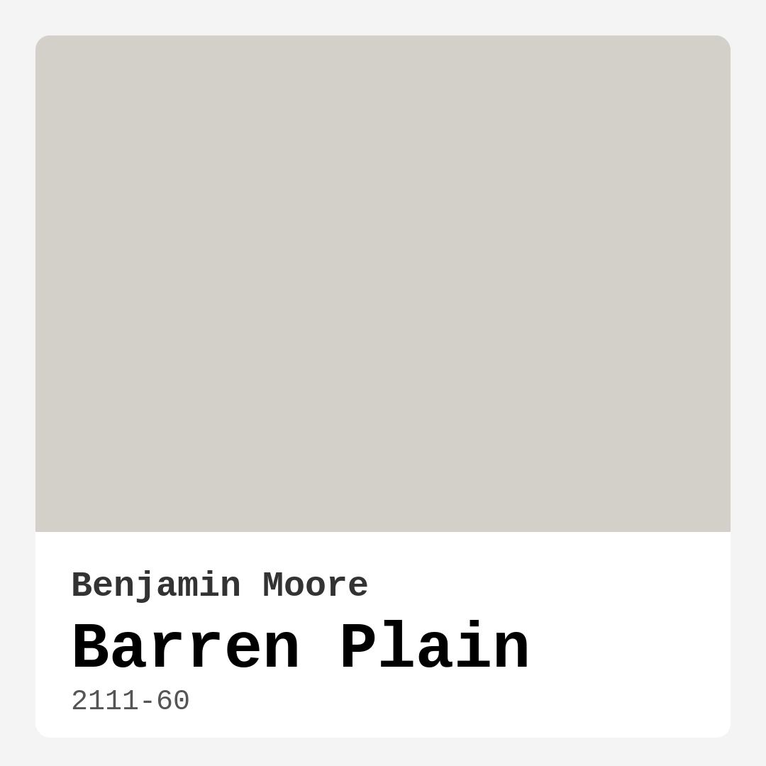 Barren Plain 2111-60 by Benjamin Moore