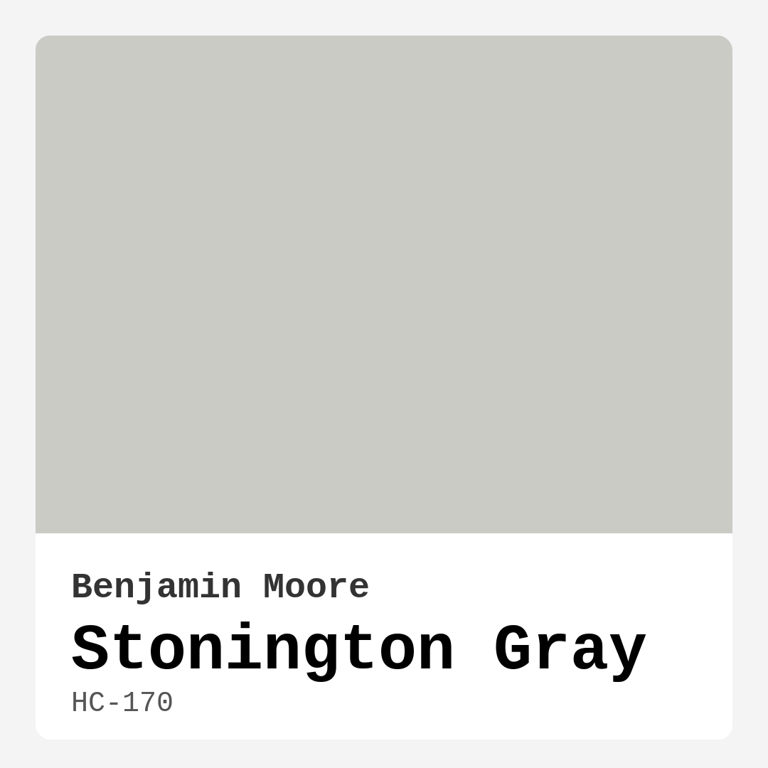 Stonington Gray HC-170 by Benjamin Moore