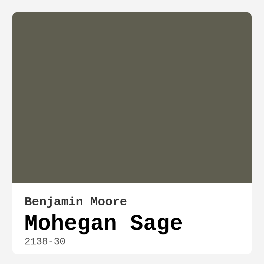 Mohegan Sage 2138-30 by Benjamin Moore