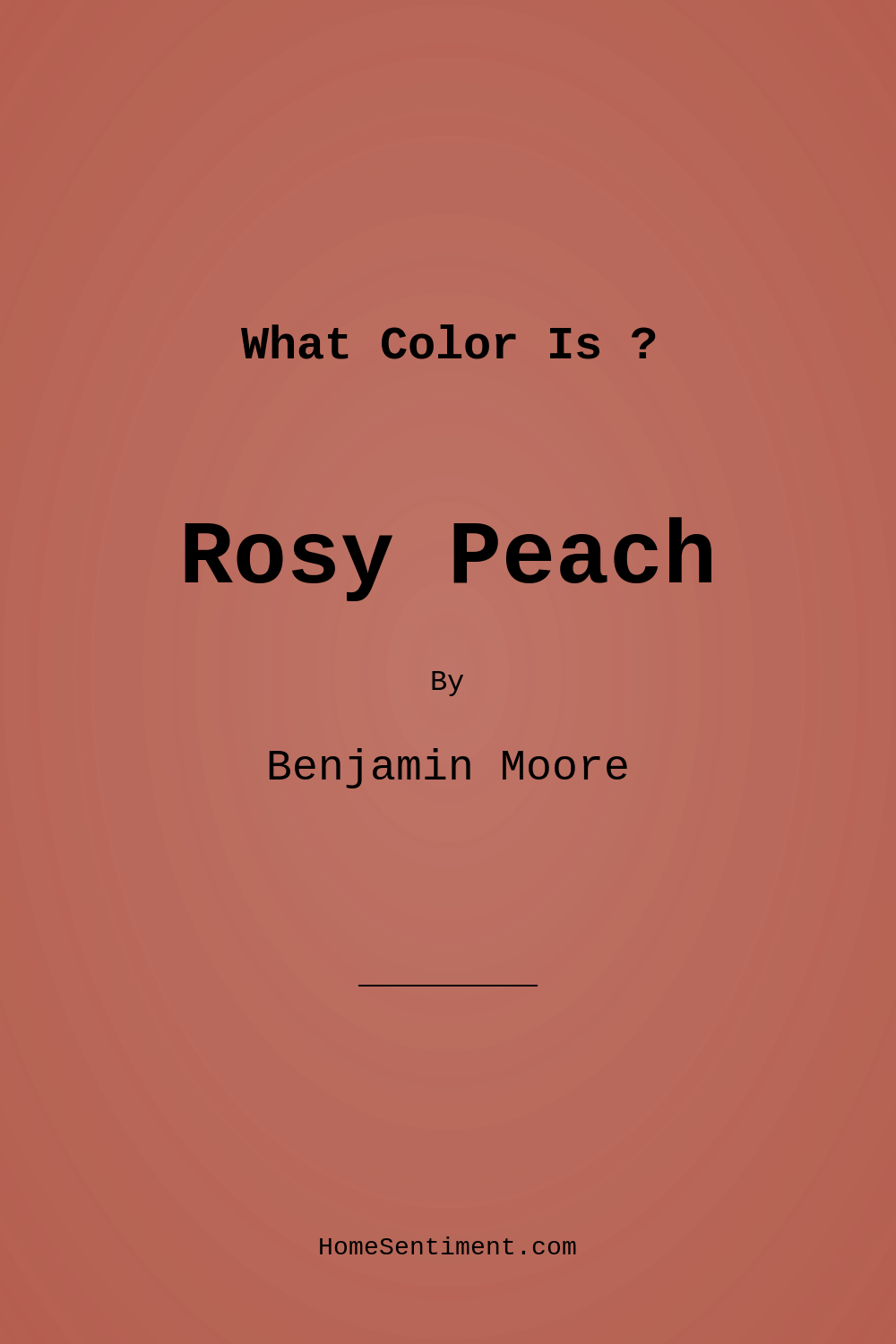 Rosy Peach 2089-20 by Benjamin Moore