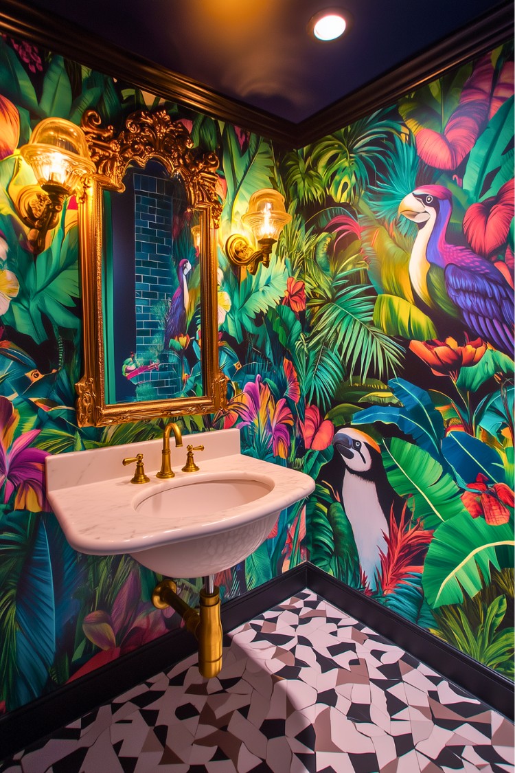 Idea 8: Bold Wallpaper