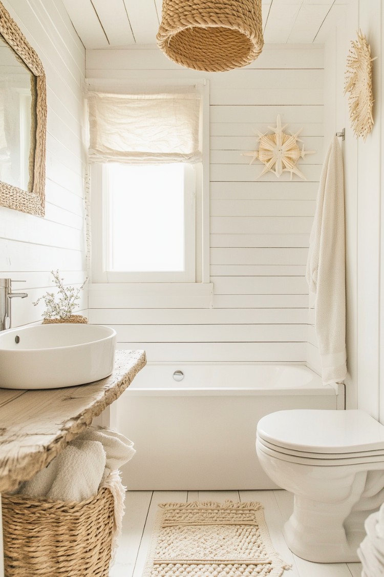 Coastal Comfort with a Driftwood Touch