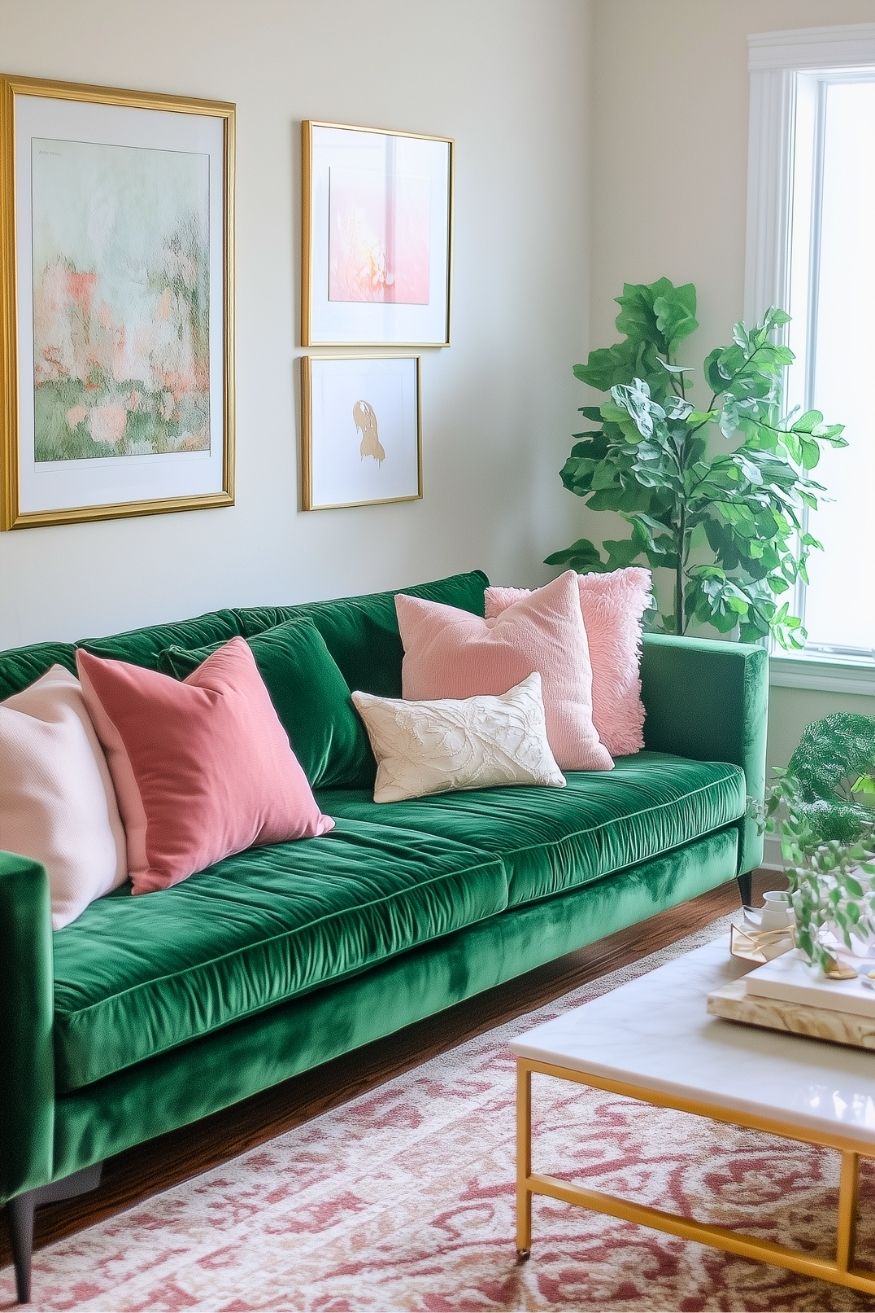 Emerald Green Sofa Living Room Ideas That Make Me Want To Buy One Immediately idea 1